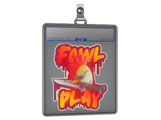 Sticker Slab Fowl Play
