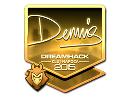Sticker | dennis (Gold) | Cluj-Napoca 2015