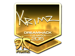 Sticker | KRIMZ (Gold) | Cluj-Napoca 2015