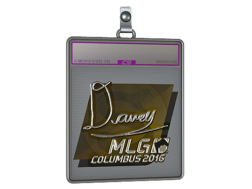 Sticker Slab DAVEY Foil MLG Columbus 2016