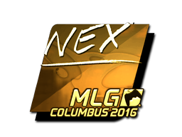 Sticker | nex (Gold) | MLG Columbus 2016