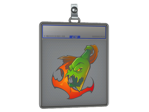 Sticker Slab Devouring Flame