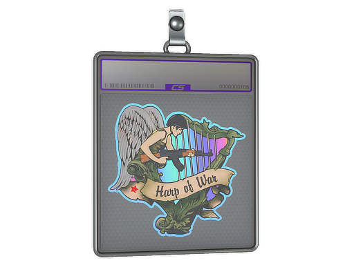 Sticker Slab Harp of War Holo