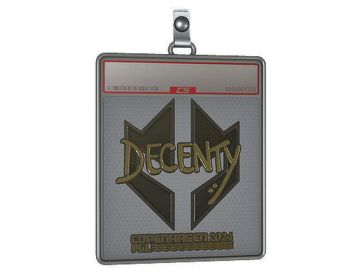 Sticker Slab decenty Gold Copenhagen 2024