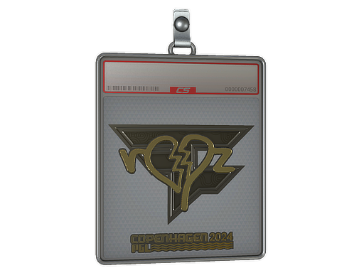 Sticker Slab ropz Gold Copenhagen 2024