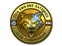 Sticker Gold ESL Wolf Katowice 2014