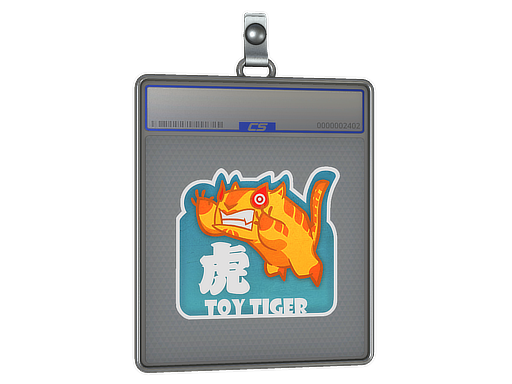 Sticker Slab Toy Tiger