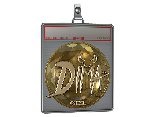 Sticker Slab Dima Gold Katowice 2019