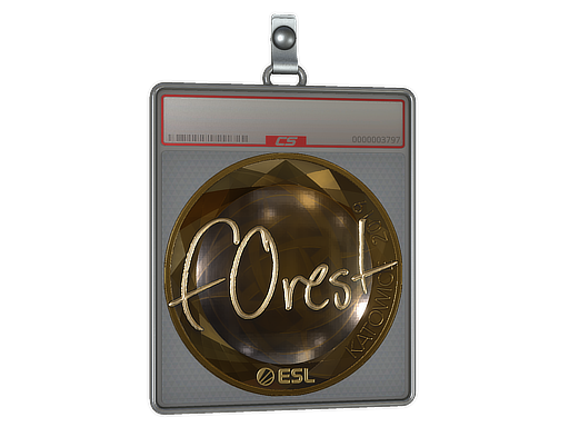 Sticker Slab f0rest Gold Katowice 2019