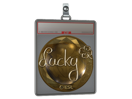 Sticker Slab Lucky Gold Katowice 2019