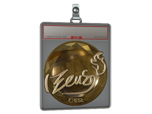 Sticker Slab Zeus Gold Katowice 2019