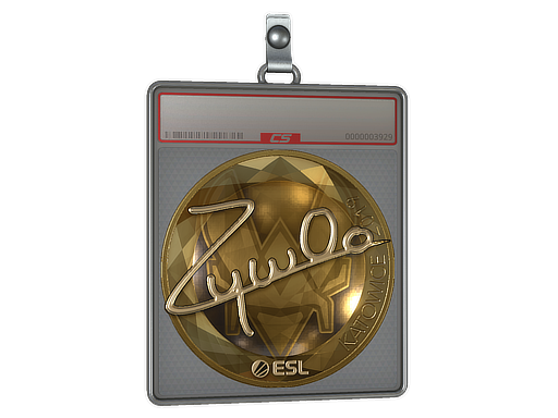 Sticker Slab ZywOo Gold Katowice 2019