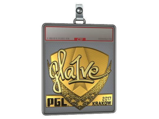 Sticker Slab gla1ve Gold Krakow 2017