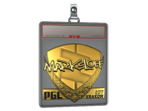 Sticker Slab markeloff Gold Krakow 2017