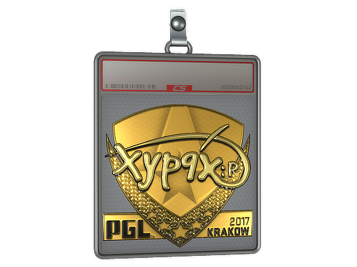 Sticker Slab Xyp9x Gold Krakow 2017