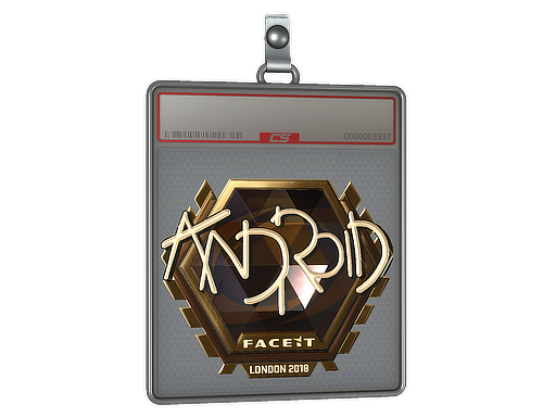 Sticker Slab ANDROID Gold London 2018