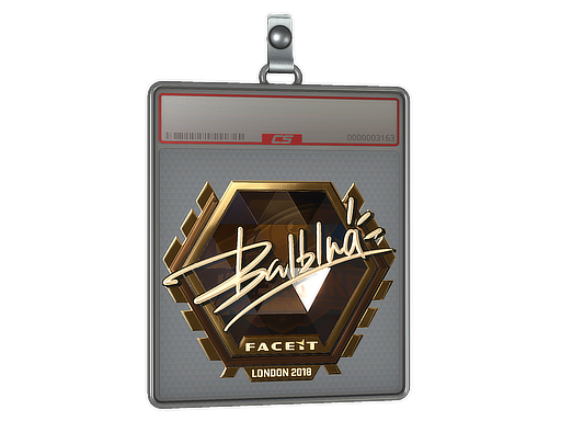 Sticker Slab balblna Gold London 2018