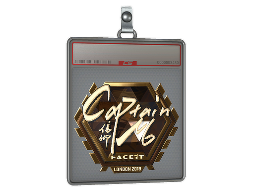 Sticker Slab captainMo Gold London 2018