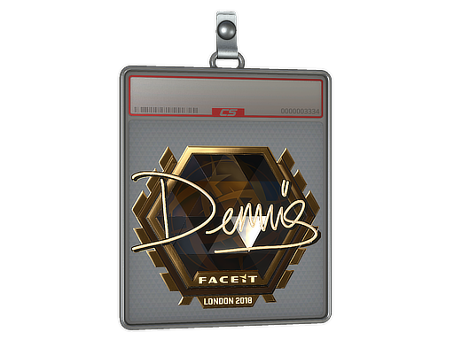 Sticker Slab dennis Gold London 2018