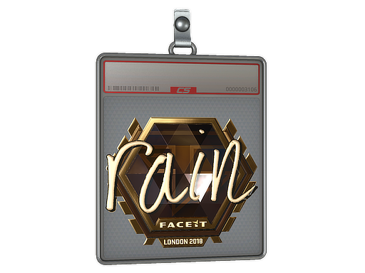 Sticker Slab rain Gold London 2018