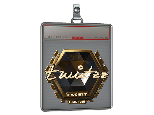 Sticker Slab Twistzz Gold London 2018