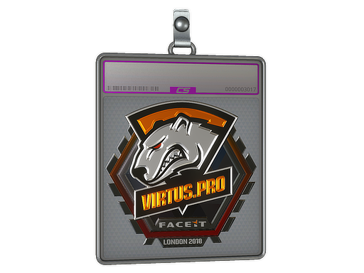 Sticker Slab Virtus.Pro Foil London 2018