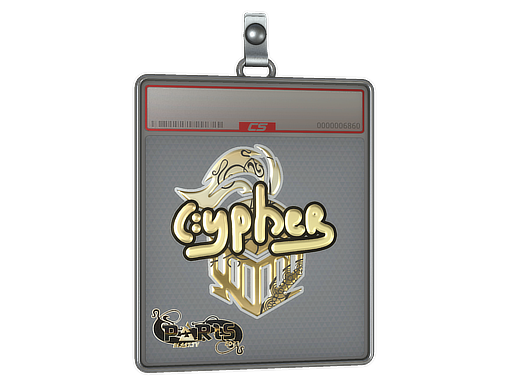 Sticker Slab Cypher Gold Paris 2023