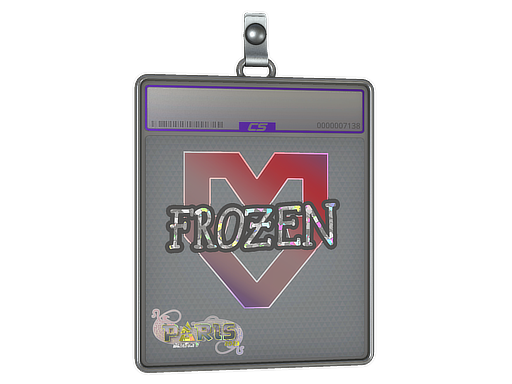 Sticker Slab frozen Glitter Paris 2023