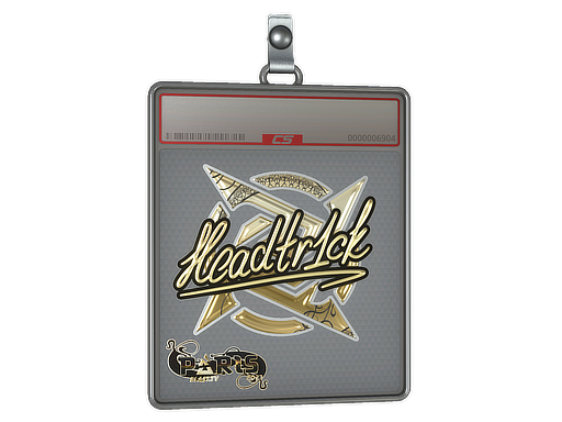 Sticker Slab headtr1ck Gold Paris 2023