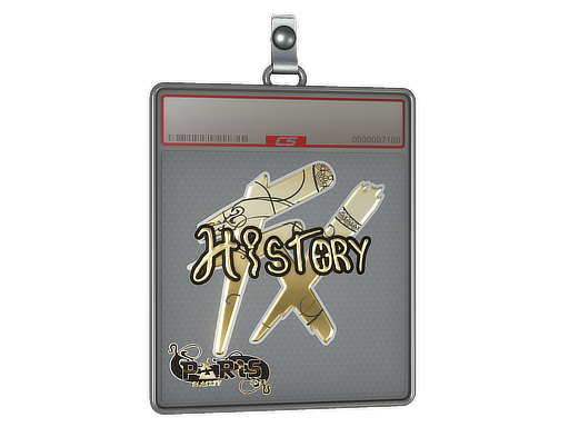 Sticker Slab History Gold Paris 2023