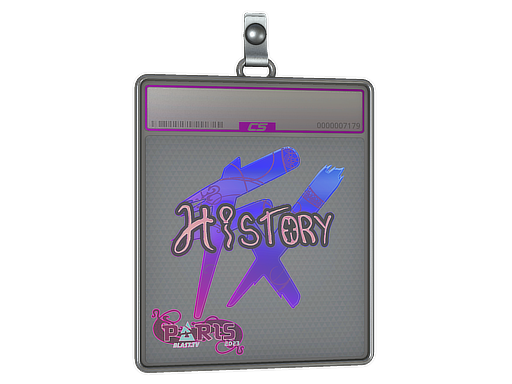 Sticker Slab History Holo Paris 2023