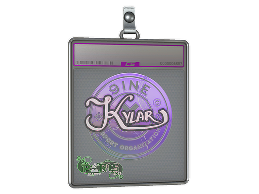 Sticker Slab Kylar Holo Paris 2023