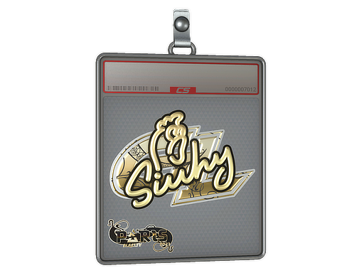 Sticker Slab siuhy Gold Paris 2023