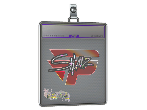 Sticker Slab skullz Glitter Paris 2023