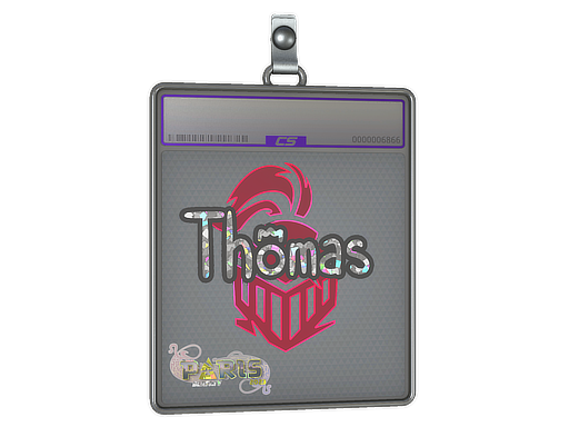 Sticker Slab Thomas Glitter Paris 2023