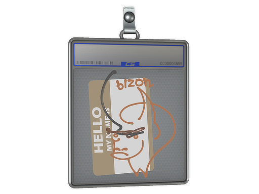 Sticker Slab Hello PP-Bizon