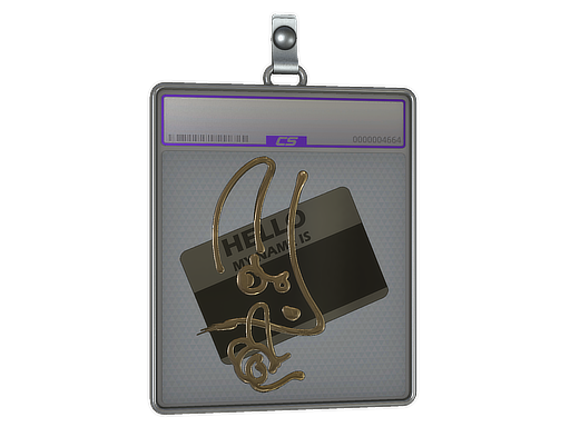 Sticker Slab Hello M4A1-S Gold