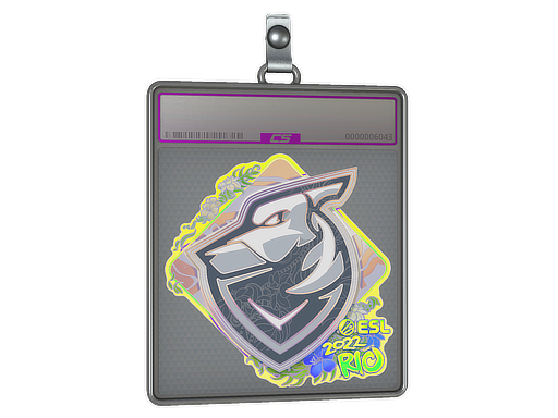 Sticker Slab Grayhound Gaming Holo Rio 2022