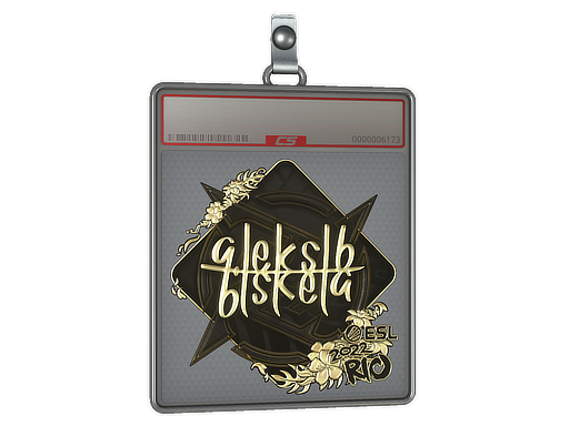 Sticker Slab Aleksib Gold Rio 2022