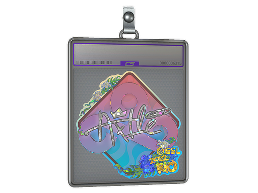 Sticker Slab Ax1Le Glitter Rio 2022