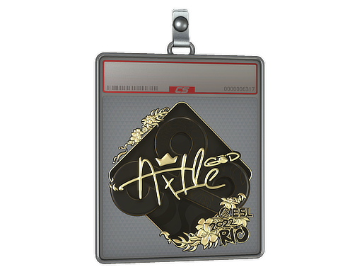 Sticker Slab Ax1Le Gold Rio 2022