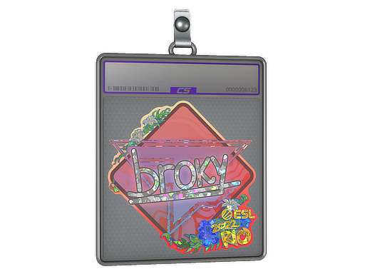Sticker Slab broky Glitter Rio 2022