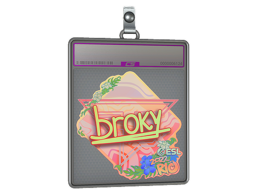 Sticker Slab broky Holo Rio 2022