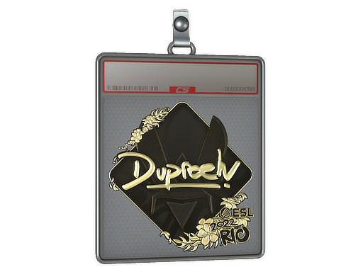 Sticker Slab dupreeh Gold Rio 2022