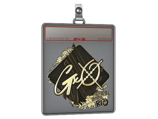 Sticker Slab gxx- Gold Rio 2022