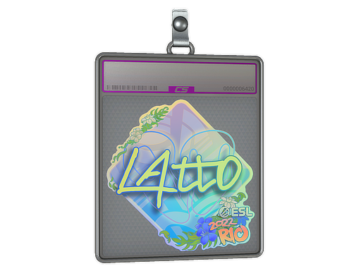 Sticker Slab latto Holo Rio 2022