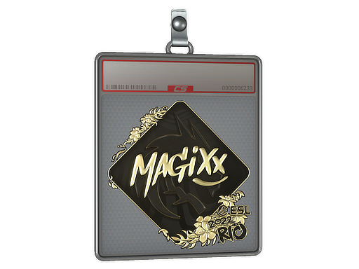 Sticker Slab magixx Gold Rio 2022