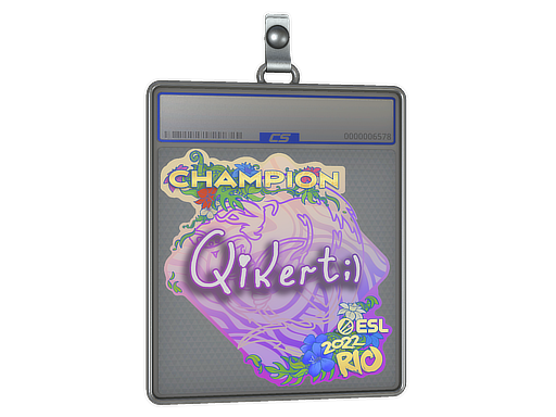 Sticker Slab qikert Champion Rio 2022