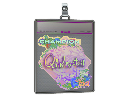 Sticker Slab qikert Holo, Champion Rio 2022