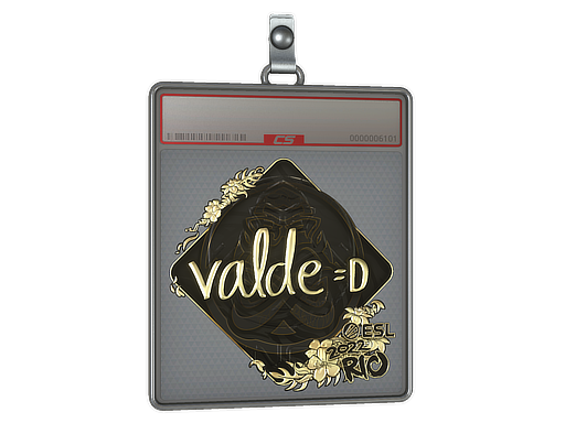 Sticker Slab v4lde Gold Rio 2022